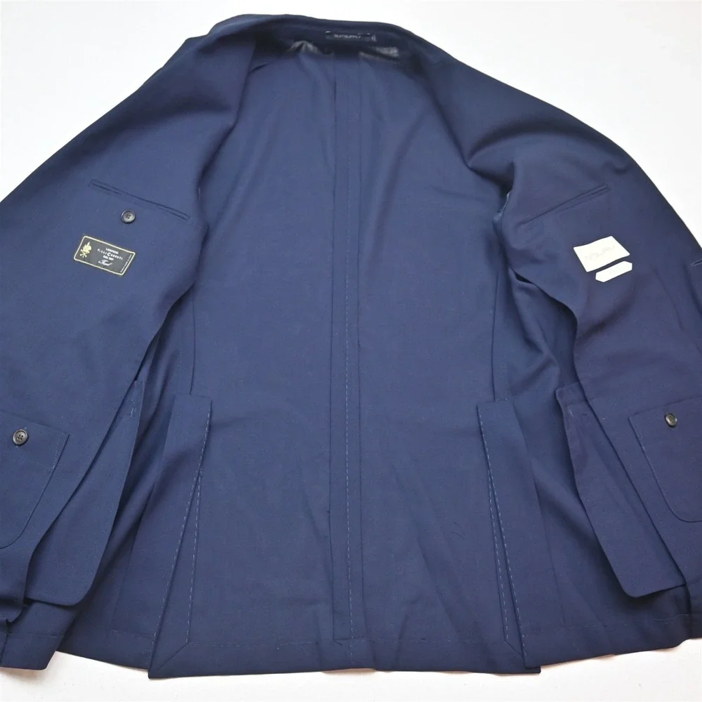 Suitsupply 40R 30x30 Navy Cerruti iTravel Havana Unstructured Summerweight Suit